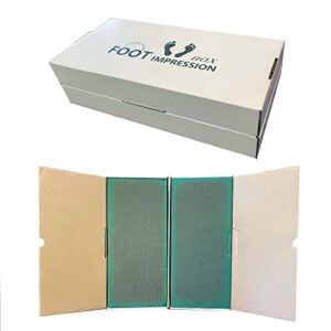 【the biggest size】 foot foam impression foam box, case of 1 pair per box / 2 slabs