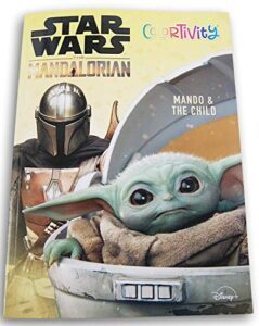 the mandalorian ”mando and the child” colortivity coloring and activity book – 80 pages