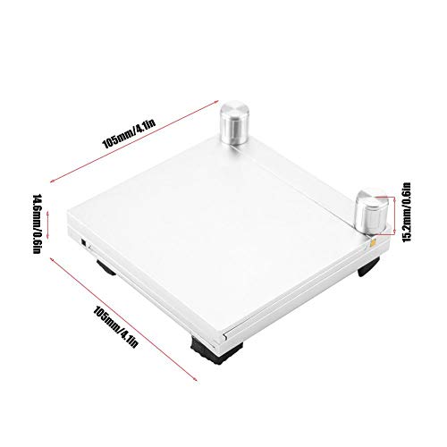 XY Microscope Stage,Z006 Aluminum Alloy Adjustable Digital Microscope Bottom 105x14.6x15.2mm,Microscope Gliding Table Base Lifting Desktop Support