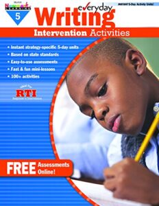 newmark learning grade 5 everyday writing intervention activity aid (eia)