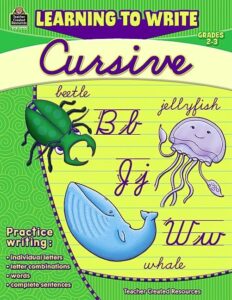 learning to write cursive grade 2-3: grade 2-3