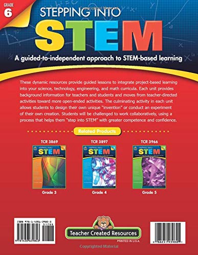 Stepping Into STEM, Grade 6 from Teacher Created Resources