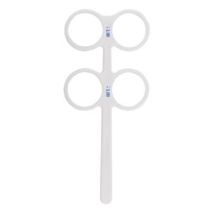 Top Brand 4 Lens Plastic Optical Flipper Ophthalmic Holder Eye Trainer occluder Optometry Equipment (Color : 2.00)