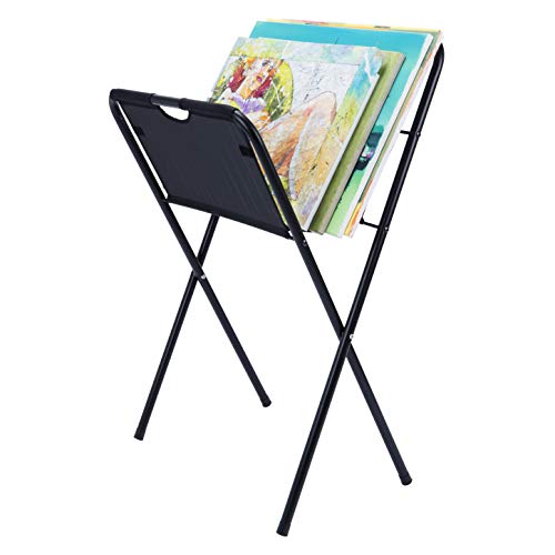 Creative Mark Medium Canvas Print Rack - Portable Folding Display for Posters, Artwork, Prints, Canvas, Panels, Artist Galleries, Studios & Storage - 39"h x 21.5"d x 24"