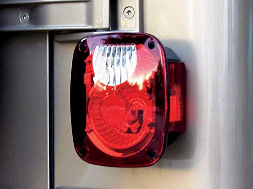 Rampage Taillight Conversion Kit w/Euro Lenses | Pair, Brite Color | 5307 | Fits 1976 - 2006 Jeep CJ, Wrangler YJ, LJ & TJ