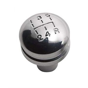 rampage polished billet shift knob with 5-speed shift pattern | 46006 | fits 1987-1995 jeep wrangler