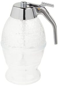 mrs. anderson’s baking syrup honey dispenser, glass with storage stand, 8-ounce capacity