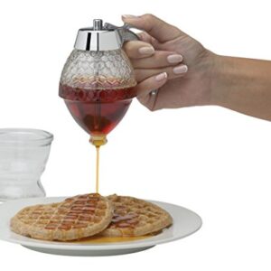 Mrs. Anderson’s Baking Syrup Honey Dispenser, Glass with Storage Stand, 8-Ounce Capacity