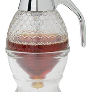 Mrs. Anderson’s Baking Syrup Honey Dispenser, Glass with Storage Stand, 8-Ounce Capacity