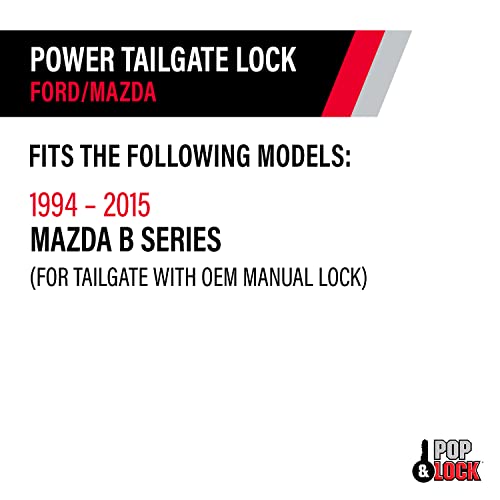 Pop & Lock - Power Tailgate Lock Fits Ford F150, Models 1997 to 2004 - for Tailgate Without OEM Manual Lock (PL8200)