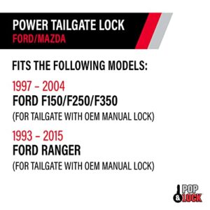 Pop & Lock - Power Tailgate Lock Fits Ford F150, Models 1997 to 2004 - for Tailgate Without OEM Manual Lock (PL8200)