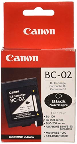 Canon BC-02 BLK Ink CART BJ-200 BJ-210 BJ-240 BJ-250