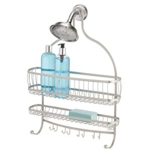 iDesign York Lyra Jumbo Hanging Shower Organizer - 16" x 4" x 22.5", Satin