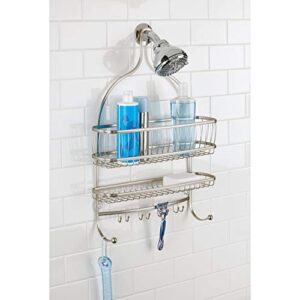 iDesign York Lyra Jumbo Hanging Shower Organizer - 16" x 4" x 22.5", Satin