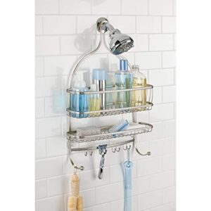 iDesign York Lyra Jumbo Hanging Shower Organizer - 16" x 4" x 22.5", Satin