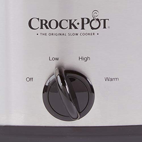 Crock-Pot 7-Quart Oval Manual Slow Cooker | Stainless Steel (SCV700-S-BR)