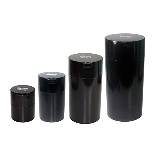 Tightpac America, Inc. Vacuum Sealed airtight containers.29-Liter to 2.35-Liter, Black, 4 Piece