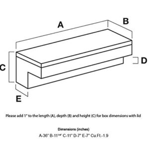 UWS TBSM36 Side Mount Truck Box