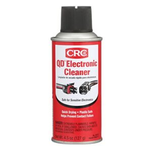 CRC QD Electronic Cleaner 05101 – 4.5 Wt. Oz., Plastic Safe Cleaner, Safe for Sensitive Electronics