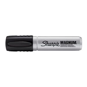 Sharpie Magnum Permanent Markers, Chisel Tip, Black, (Pack of 12)