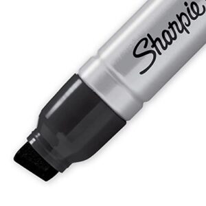 Sharpie Magnum Permanent Markers, Chisel Tip, Black, (Pack of 12)