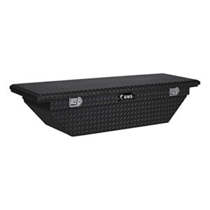 uws tbs-63-a-lp-blk black single lid low profile aluminum toolbox with beveled insulated lid