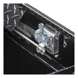 UWS TBS-63-A-LP-BLK Black Single Lid Low Profile Aluminum Toolbox with Beveled Insulated Lid