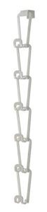 yamazaki home 6510 chain link bag holder-closet storage hanging organizer rack, one size, white