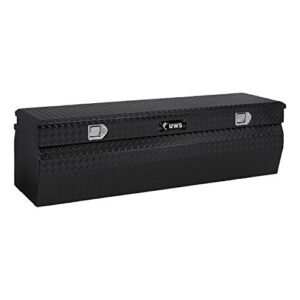 uws tbc-60-w-blk black wedge chest aluminum box with beveled insulated lid