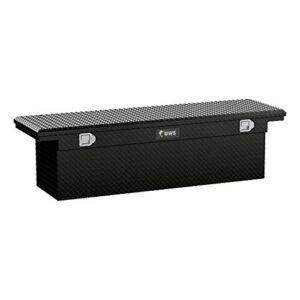 uws tbsd-69-lp-blk black single lid low profile deep aluminum toolbox with beveled insulated lid
