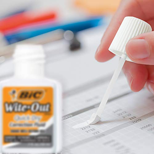 BIC Wite-Out Quick Dry Correction Fluid - 3 Pack (BICWOFQD324)