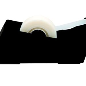 Scotch Classic Desktop Tape Dispenser C-38, Black, 1 in Core, Made From 100% Recycled Plastic, 1 Dispenser (C-38)