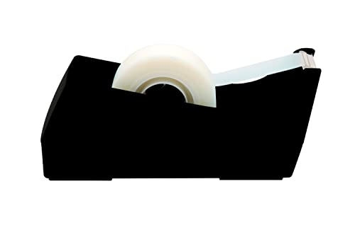 Scotch Classic Desktop Tape Dispenser C-38, Black, 1 in Core, Made From 100% Recycled Plastic, 1 Dispenser (C-38)