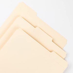 Smead File Folder, 1/3-Cut Tab, Assorted Positions, Legal Size, Manila, 100 per Box (15330)