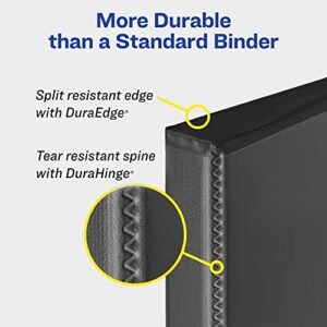 Avery Heavy Duty View 3 Ring Binder, 4" One Touch Slant Ring, Holds 8.5" x 11" Paper, 1 White Binder (79704)