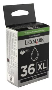 lexmark 18c2170 (36xl) high-yield ink cartridge, black – in retail packaging