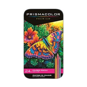prismacolor® professional thick lead art pencils, assorted colors, set of 24 pencils
