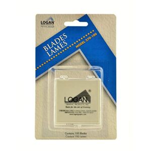 logan graphic products, inc. mat cutter replacement blades, 100-pack (anl270-100)