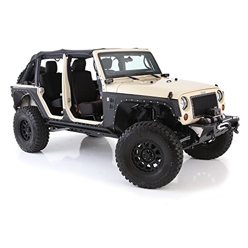 Smittybilt XRC Full Rear Corner Armor (Black) - 76882