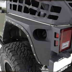 Smittybilt XRC Full Rear Corner Armor (Black) - 76882