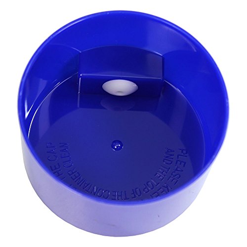 Tightvac - 1/2 oz to 3 Ounce Airtight Multi-Use Vacuum Seal Portable Storage Container for Dry Goods, Food, and Herbs - Blue Cap & Clear Body