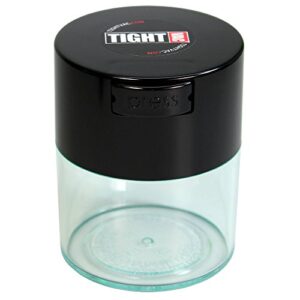 tightvac – 1/2 oz to 3 ounce airtight multi-use vacuum seal portable storage container for dry goods, food, and herbs – black cap & clear body
