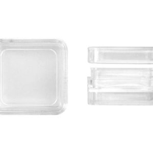 SE 12 Stackable Square Plastic Containers - 8741BB