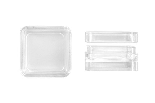 SE 12 Stackable Square Plastic Containers - 8741BB