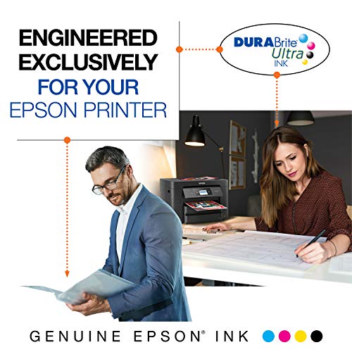 Epson T126 DURABrite Ultra Ink Standard Capacity Cyan Cartridge (T126220-S) for Select Stylus and Workforce Printers