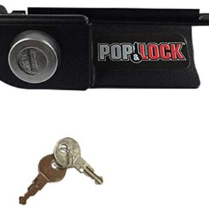 Pop & Lock – Manual Tailgate Lock for Dodge Ram 1500, 2500, and 3500, Fits 2002 to 2008 (Chrome, PL3400C, Works with No Factory Lock)