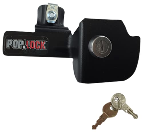 Pop & Lock – Manual Tailgate Lock for Chevy Silverado and GMC Sierra, Fits 1999 to 2007 Models (Black, PL1100)