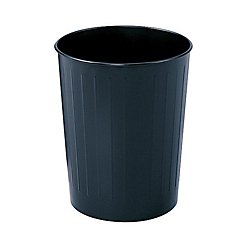 safco products 9604bl round wastebasket, 23 1/2-quart, black
