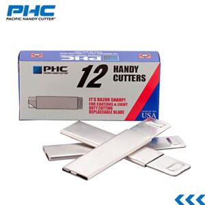 Pacific Handy Cutter Inc. HC100 Handy Box Cutter, Tap Open/Tap Close, 12 per Box, Assorted(Packaging may vary)