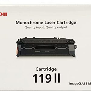Canon Genuine Toner, Cartridge 119 II Black, High Capacity (3480B001), 1 Pack, for Canon imageCLASS MF5800 /5900/6100 Series, MF410 Series, LBP6300 / 6600 Series, LBP250 Series Laser Printers